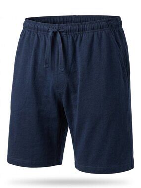 Men's Navy Blue Shorts Plain Elastic Waist Casual Lounge Shorts S-XL